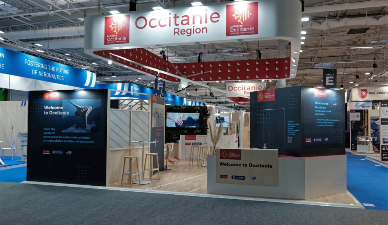 Stand Occitanie au salon du Bourget 2023